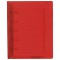 Blocchetto per appunti in carta e plastica trasparente/rosso personalizzato S26461TR/R