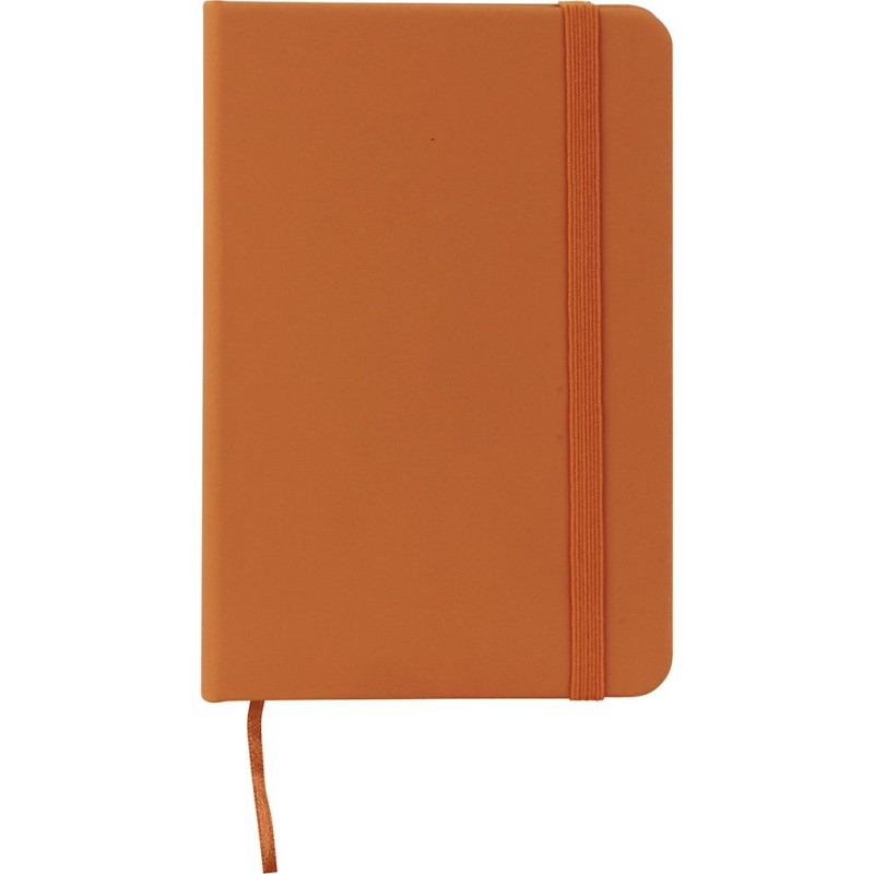 Blocco per appunti  in carta e pu arancione personalizzato S26464A Blocco per appunti  in carta e pu arancione personalizzato S26464A