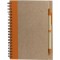 Blocco per appunti in cartone riciclato arancione personalizzato S26475A