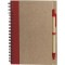 Blocco per appunti in cartone riciclato rosso personalizzato S26475R