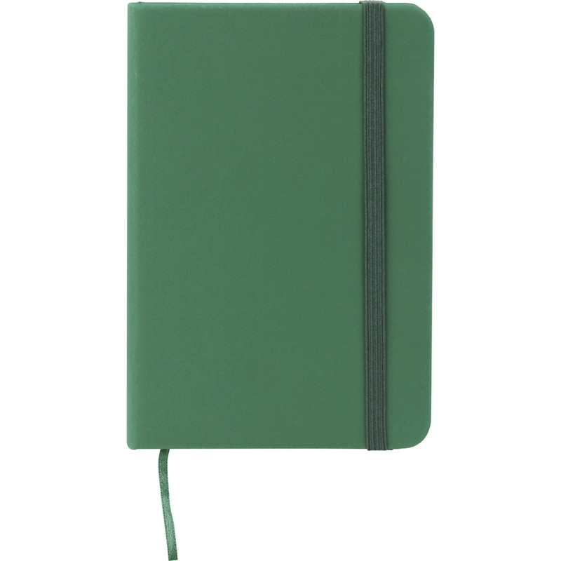 Blocco per appunti  in carta e pu verde personalizzato S26484V