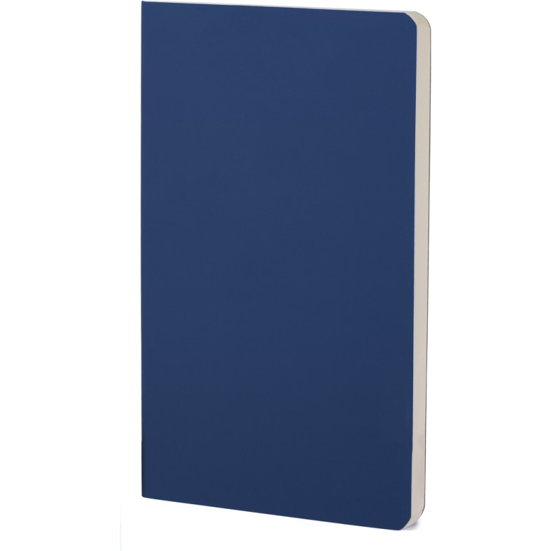 Blocco per appunti in carta e con copertina morbida in pu blu royal personalizzato S26518BL
