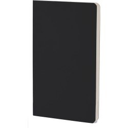 Blocco per appunti in carta e con copertina morbida in pu nero personalizzato S26518N