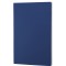 Blocco per appunti in carta e con copertina morbida in pu blu royal personalizzato S26519BL