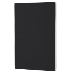 Blocco per appunti in carta e con copertina morbida in pu nero personalizzato S26519N