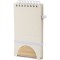 Blocco per appunti in cartone del latte ricilato e bambù bianco personalizzato S26523B