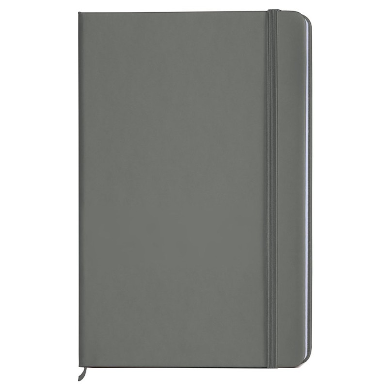Blocco per appunti in carta e pu grigio personalizzato S26532GR Blocco per appunti in carta e pu grigio personalizzato S26532GR