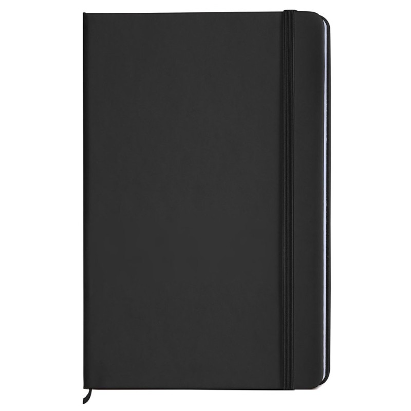 Blocco per appunti in carta e pu nero personalizzato S26532N Blocco per appunti in carta e pu nero personalizzato S26532N
