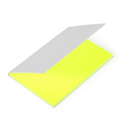 Blocchetto fogli elettrostatici in pp giallo personalizzato S26535G