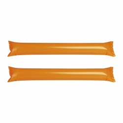 Bang bang (coppia) gonfiabili in pe arancione personalizzato S26630A