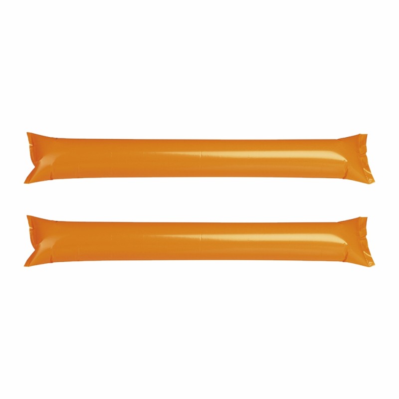 Bang bang (coppia) gonfiabili in pe arancione personalizzato S26630A