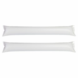Bang bang (coppia) gonfiabili in pe bianco personalizzato S26630B