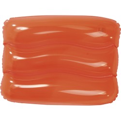 Cuscino gonfiabile in pvc trasparente/arancione personalizzato S26640TR/A