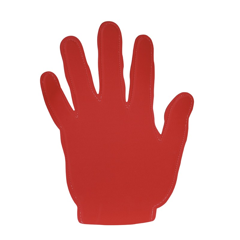 Mano in eva rosso personalizzato S26803R