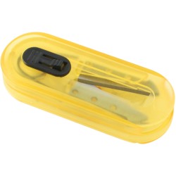 Set cucito da viaggio trasparente/arancione personalizzato S26192TR/A