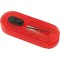 Set cucito da viaggio trasparente/rosso personalizzato S26192TR/R