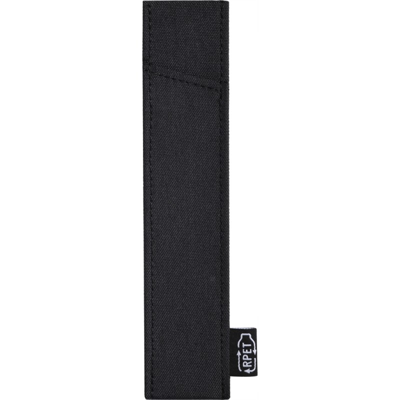 Bustina porta penna in rpet nera personalizzata T27059N