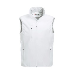 Gilet Basic Softshell Men Vest Bianco 