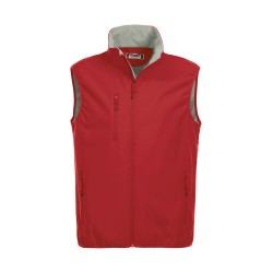 Gilet Basic Softshell Men Vest Rosso 