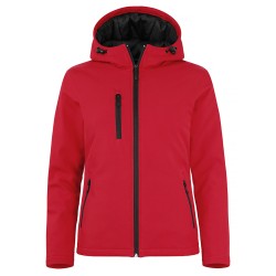 Giacca Padded Hoody Softshell Donna Rosso 