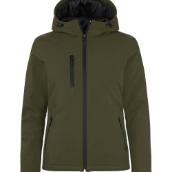 Giacca Padded Hoody Softshell Donna Verde Bamboo 