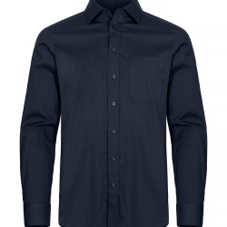 Camicia Stretch Shirt L/S Blu Scuro 