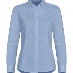 Camicia Stretch Shirt L/S Donna Azzurro 