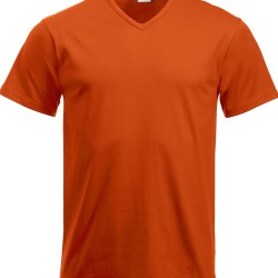 T-Shirt Clique Fashion-T Scollo A V Arancio 