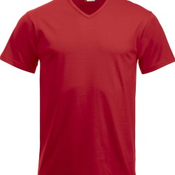 T-Shirt Clique Fashion-T Scollo A V Rosso 