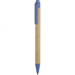 Penna A Sfera In Plastica Biodegradabile E Cartone Riciclato Personalizzato B11068BL