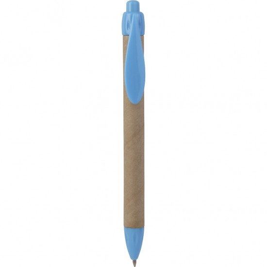 Penna A Sfera In Plastica E Cartone Riciclato Personalizzato B11070SK