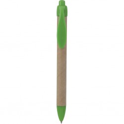 Penna A Sfera In Plastica E Cartone Riciclato Personalizzato B11070VA