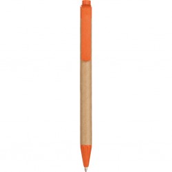 Penna A Sfera In Cartone Riciclato E Paglia Di Grano+Abs Personalizzato B11104A