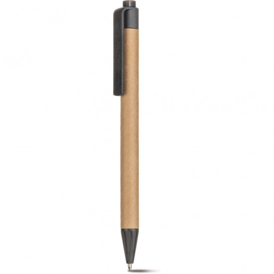 Penna A Sfera In Cartone Riciclato E Paglia Di Grano+Abs Personalizzato B11104