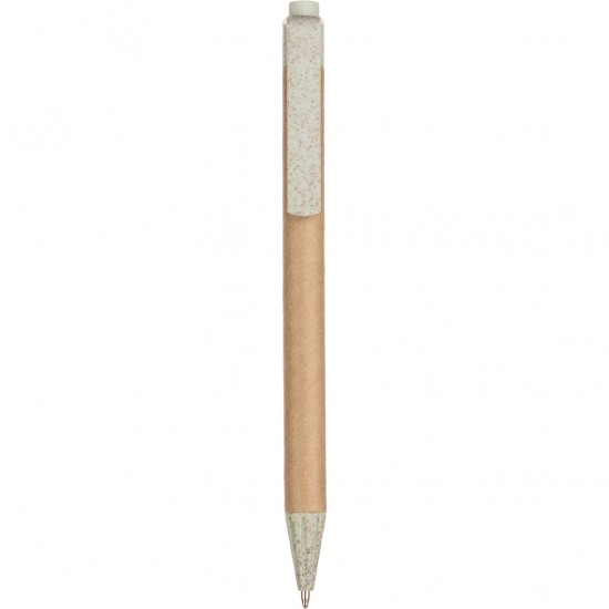 Penna A Sfera In Cartone Riciclato E Paglia Di Grano+Abs Personalizzato B11104VA