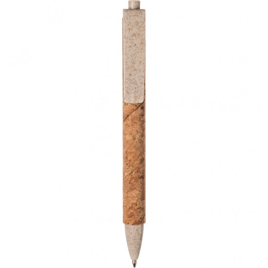 Penna A Sfera In Sughero E Paglia Di Grano+Abs Personalizzato B11114B
