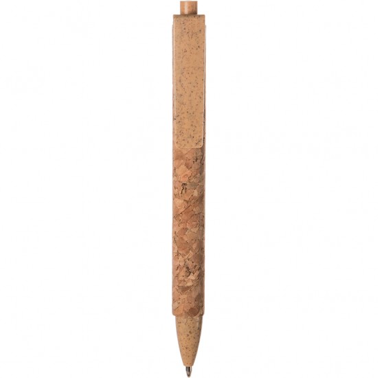 Penna A Sfera In Sughero E Paglia Di Grano+Abs Personalizzato B11114BE