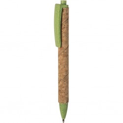 Penna A Sfera In Sughero E Paglia Di Grano+Abs Personalizzato B11114