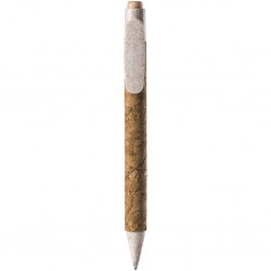 Penna A Sfera In Sughero E Paglia Di Grano+Abs Personalizzato B11126B