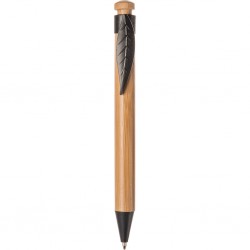 Penna A Sfera In Bambù E Paglia Di Grano+Abs Personalizzato B11129N