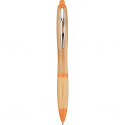 Penna A Sfera In Bambù, Metallo E Plastica Personalizzato B11137A