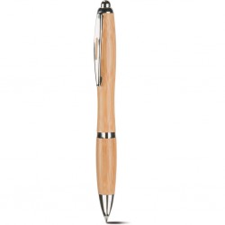 Penna A Sfera In Bambù, Metallo E Plastica Personalizzato B11137