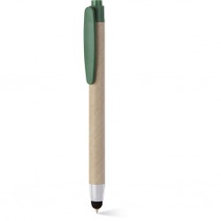 Penna A Sfera Con Touch Screen In Plastica E Cartone Riciclato Personalizzato B11143V