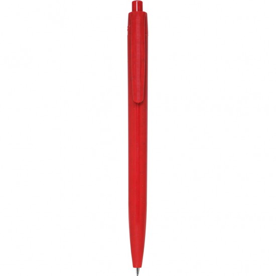 Penna A Sfera In Paglia Di Grano+Abs Personalizzato B11232R Rosso