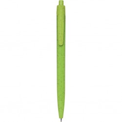 Penna A Sfera In Paglia Di Grano+Abs Personalizzato B11232VA Verde Acido