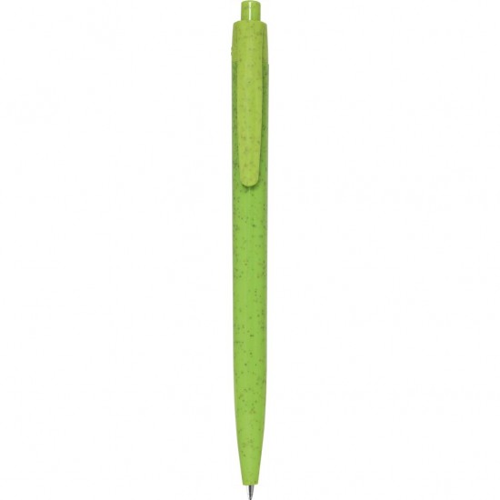 Penna A Sfera In Paglia Di Grano+Abs Personalizzato B11232VA Verde Acido