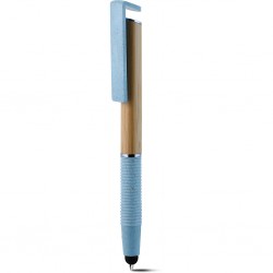 Penna A Sfera Con Touch Screen In Bambù, Paglia Di Grano+Abs Personalizzato B11267SK