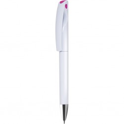 Penna A Sfera In Plastica Con Chiusura A Rotazione Personalizzato B11269FU Fucsia