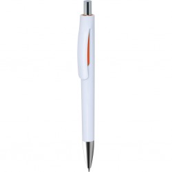 Penna A Sfera In Plastica Con Chiusura A Scatto Personalizzato B11270A Arancione