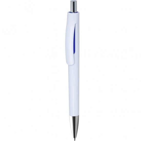 Penna A Sfera In Plastica Con Chiusura A Scatto Personalizzato B11270BL Blu